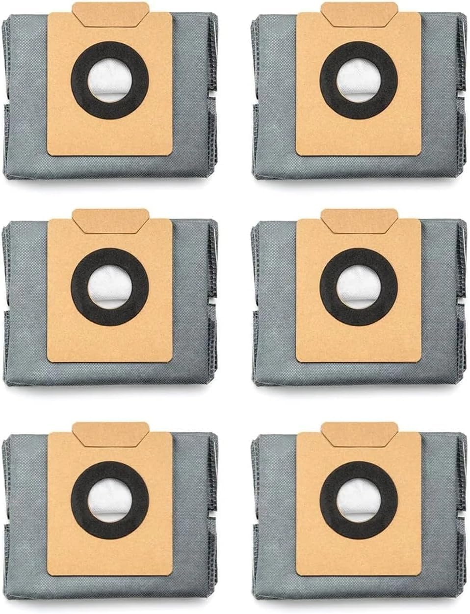 eufy 6-Pack Túi đựng bụi dung tích lớn tương thích với Robot hút bụi C20 Omni